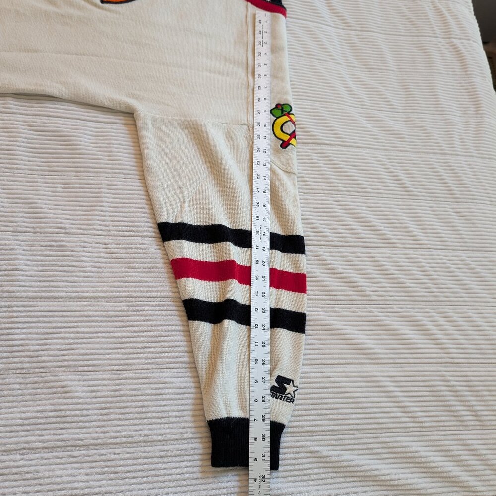 Vintage Chicago Blackhawks Starter Throwback Sweater XL EUC NHL Hockey - Picture 4 of 10